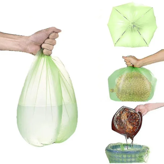 Organic Garbage Bags, 100 Pcs Tear Resistant Garbage Bags, Kitchen Food Garbage Bags, Compostable and Biodegradable Bags, Waste Bags