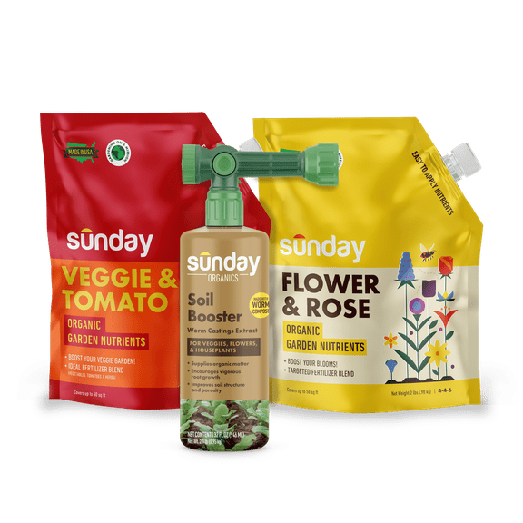 Sunday Organic Garden Kit: Organic Plant Food + Soil Amendment - 200 sq. ft.
