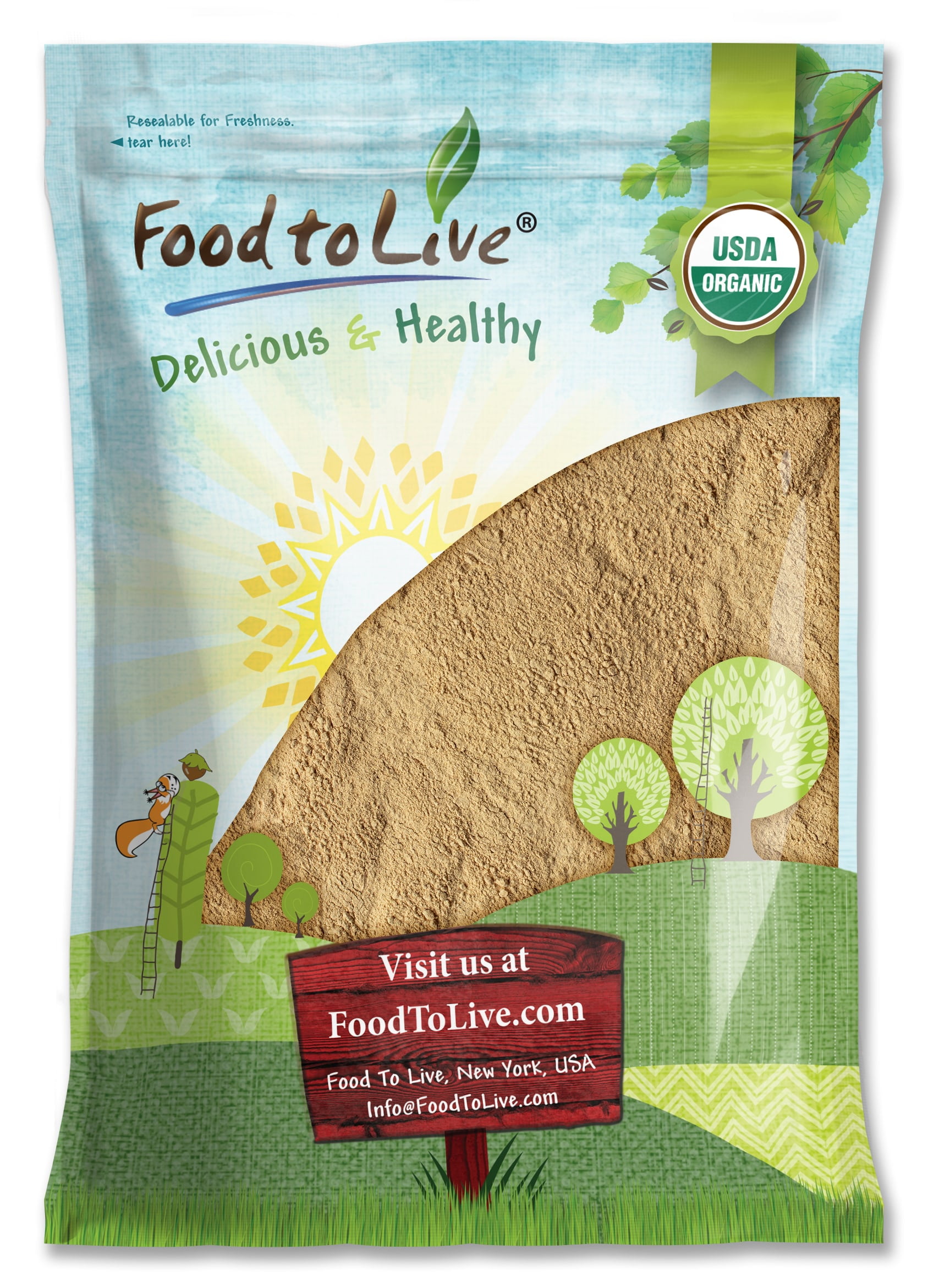 Organic Garlic Powder, 5 Pounds — Non-GMO, Raw, Vegan — by Food to Live