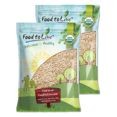 Organic Gluten-Free Regular Rolled Oats, 12 Pounds  Non-GMO, Gluten Free, Kosher, Vegan, Raw,  by Food to Live