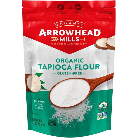 Organic Gluten Tapioca Flour, 18 oz (Pack of 6)