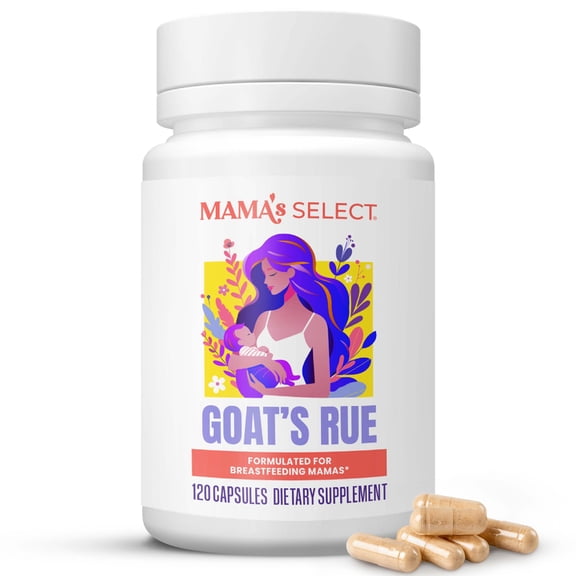 Mamas Select Organic Goats Rue Capsules Natural Lactation Support for Breastfeeding Moms, Non-GMO, Vegan, Gluten-Free, Third-Party Tested