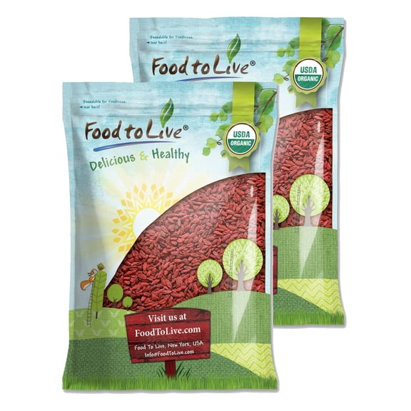Organic Goji Berries, 12 Pounds  Non-GMO, Raw, Vegan  by Food to Live