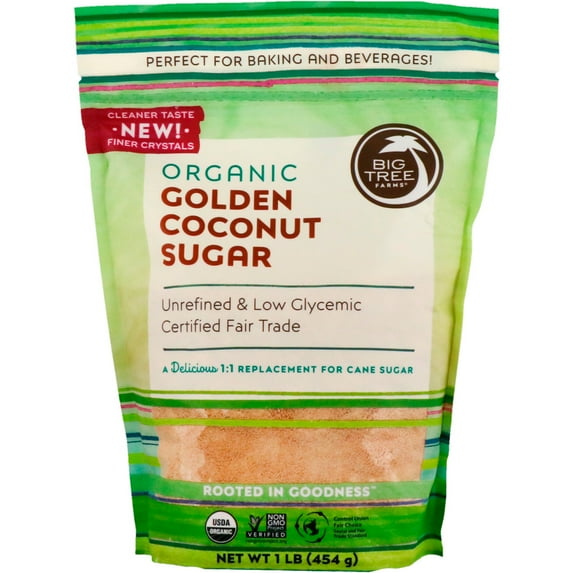 Big Tree Farms Organic Golden Coconut Sugar, 1 lb (454 g)
