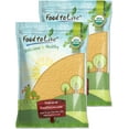 Organic Golden Flaxseed Meal, 12 Pounds ColdMilled Flax Seeds. Non