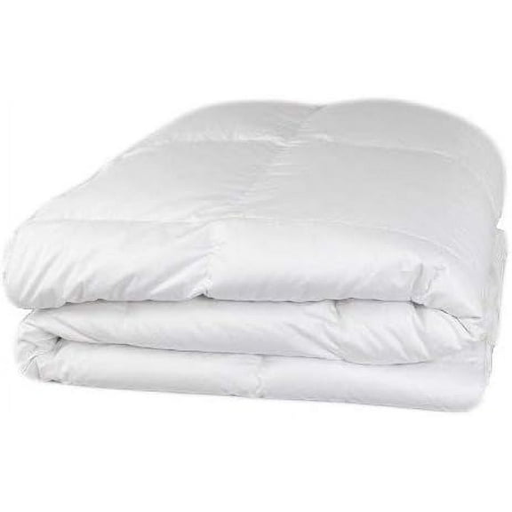 Organic Goose Down Alternative Comforter, Eco-Friendly, Non-Toxic White (Twin, Light Fill)