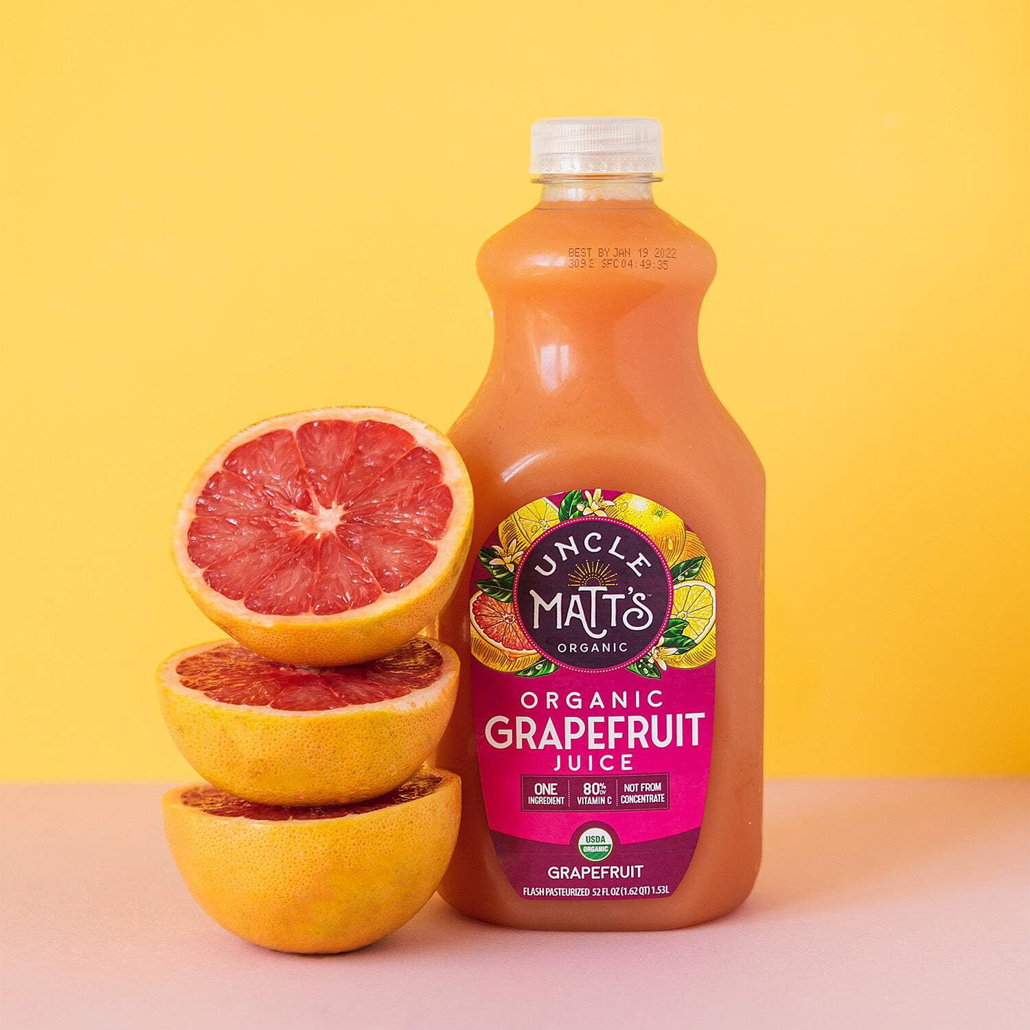 Organic Grapefruit 52oz (4 Bottles)