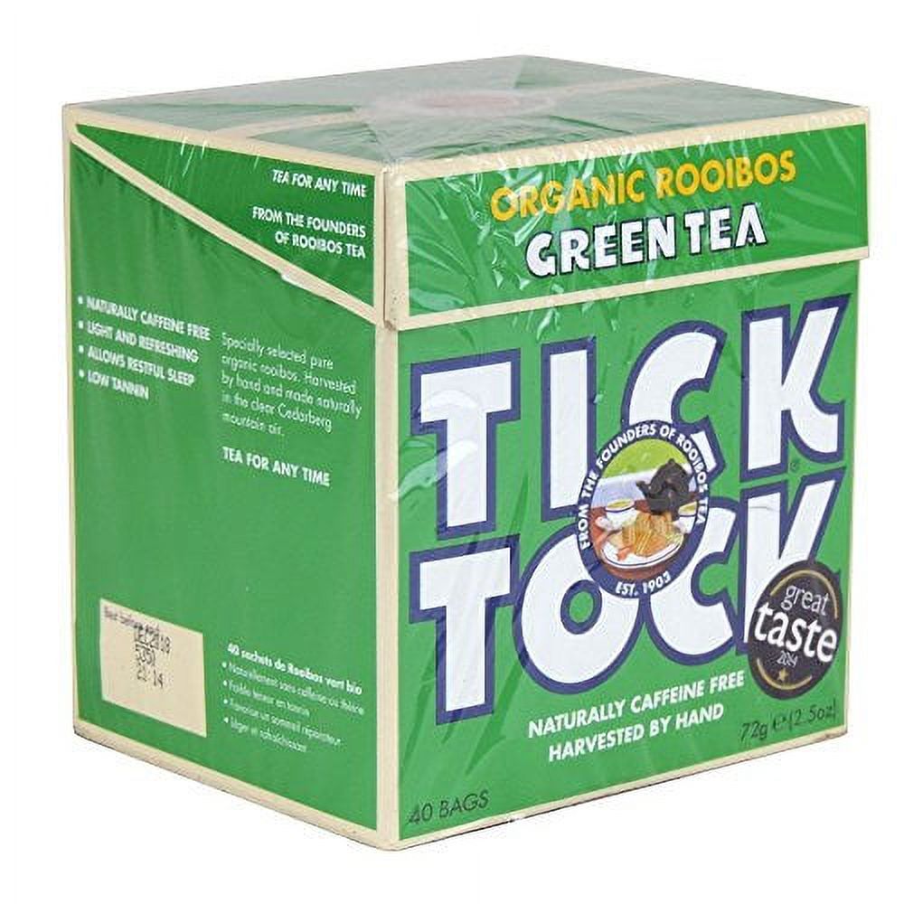 Organic Green Rooibos Tea Bags (40) Pack Of 6
