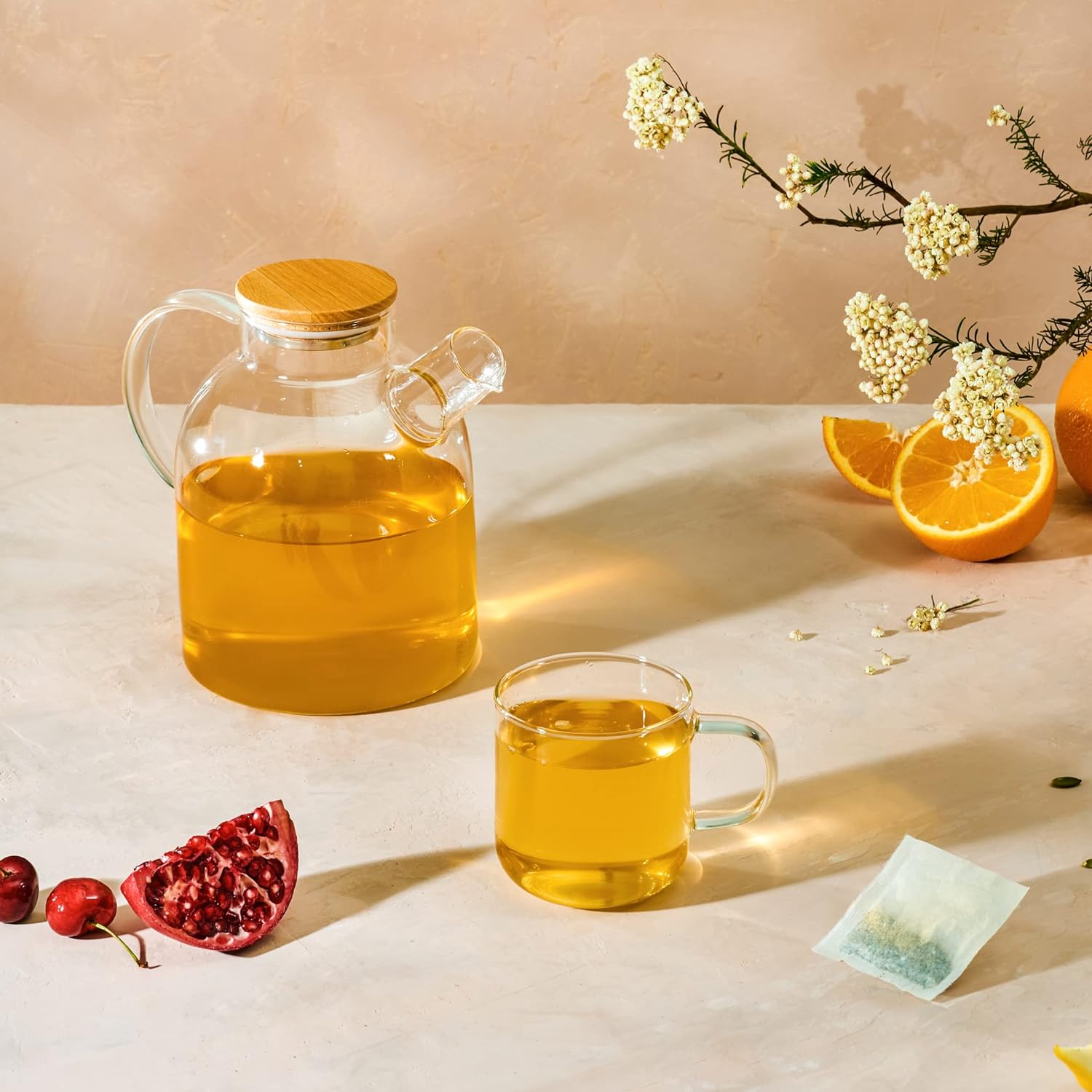 Organic Green Tea Bags (50 Wrapped Tea Bags) 100 Compostable