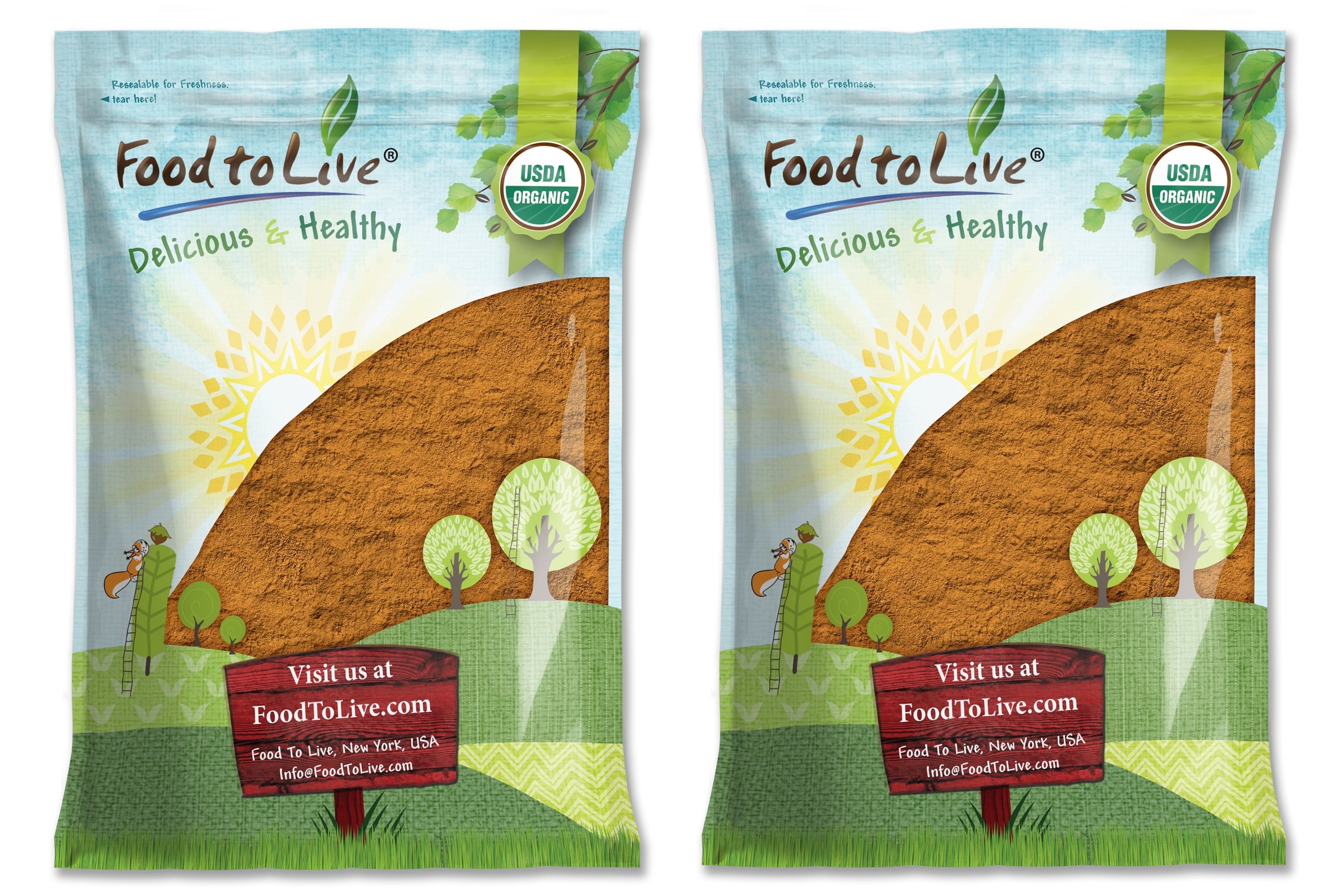 Organic Ground Cinnamon, 14 Pounds  Cassia Variety, Non-GMO, Raw, Vegan, Kosher  by Food to Live
