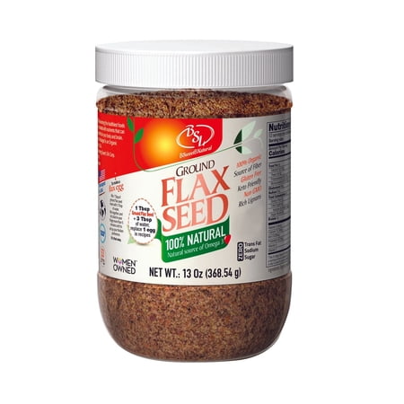 Organic Ground Flax Seed 13 oz - Vegan, Keto-Friendly, Gluten-Free, Non-GMO, Zero Trans Fat & Sugar - Rich in Fiber, Omega-3 Fatty Acids, Flaxseed for Mixing, Baking & Blending