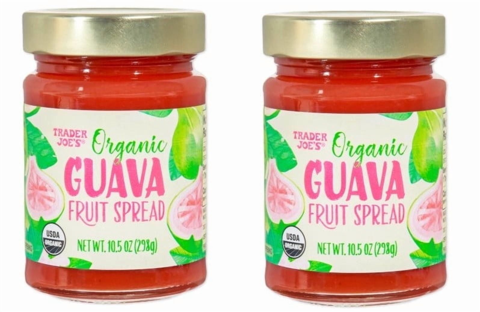Organic Guava Fruit Spread, 10.5 oz, 2 Count, with Bonus Keychain