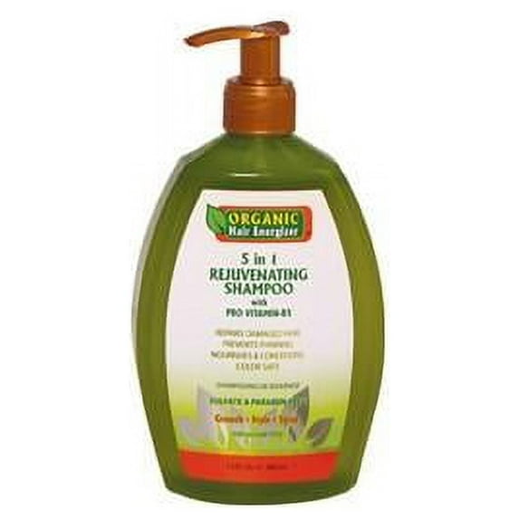 Organic Hair Energizer 5 in 1 Rejuvenating Shampoo 13 Oz.