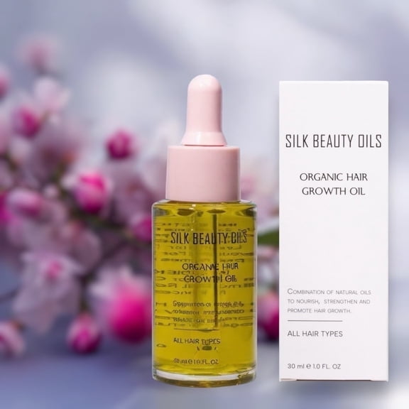 Silk Beauty Oils Organic Hair Growth Oil, 30 mL