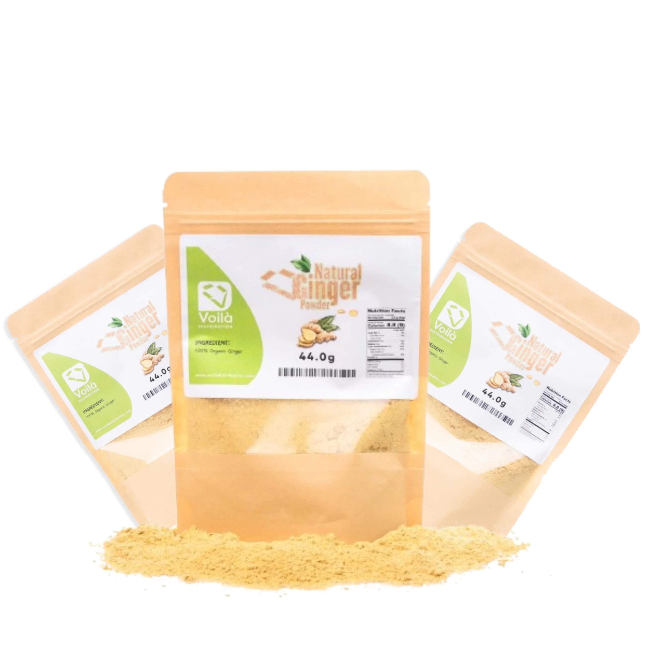 Organic Haitian Ginger Powder, 100% Natural Culinary Wellness Spice, 6-Pack, 132g