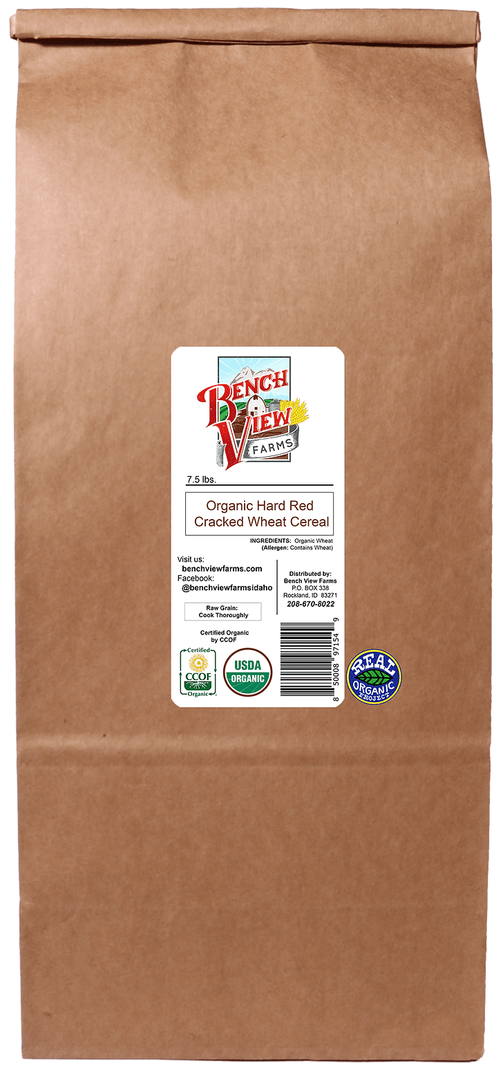 Organic Hard Red Cracked Wheat Cereal - 7.5lbs