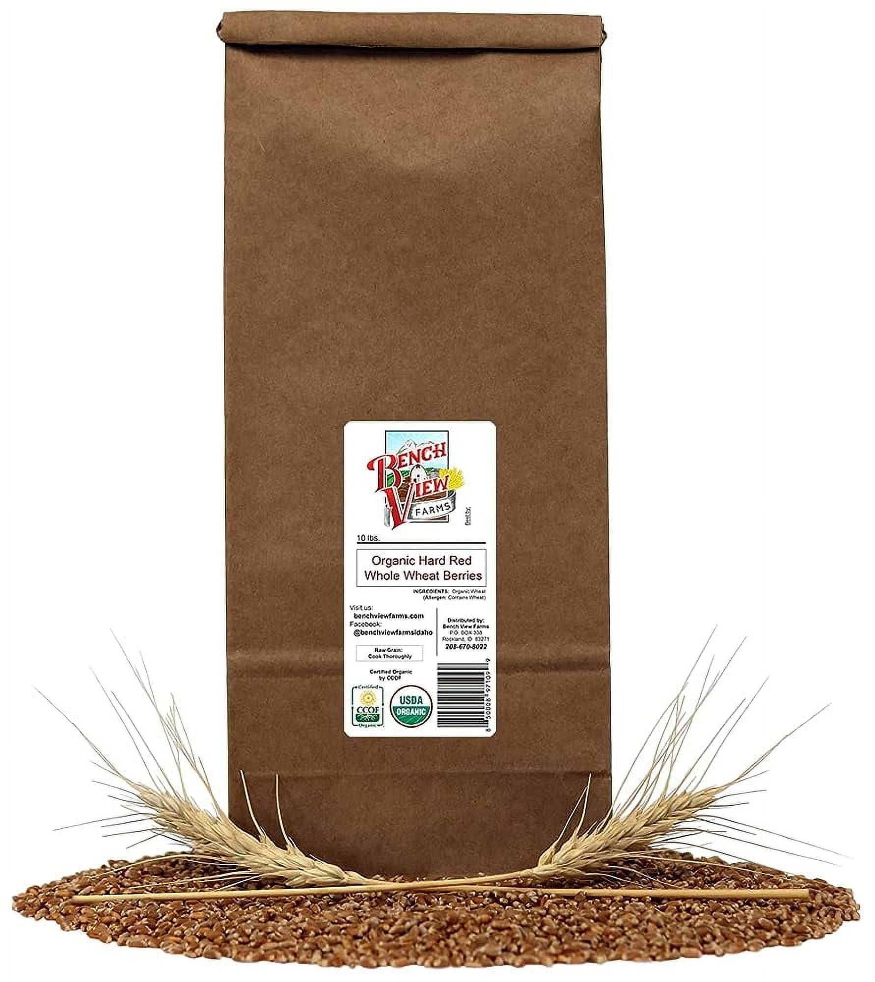 Organic Hard Red Wheat Berries 10Lbs