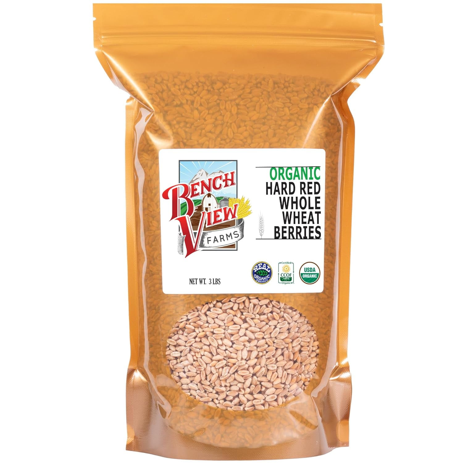 Organic Hard Wheat Berries 3lbs