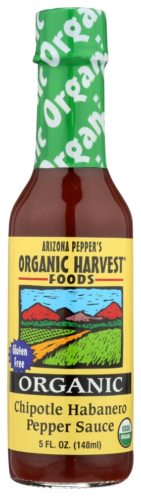 Organic Harvest Pepper Sauce Chipotle Habanero, 5 Fl Oz