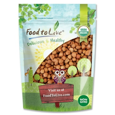 Organic Hazelnuts, 8 Ounces — Non-GMO, Raw, Kosher, Vegan — by Food to Live