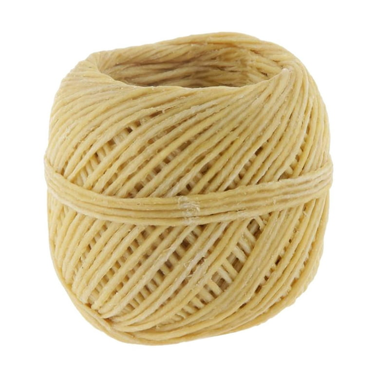 Organic Hemps Wicks 33 Ft Well Coated Natural Beeswax for Candle