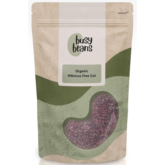 Organic Hibiscus Fine Cut Tea - Certified Organic - by Busy Beans Organic (1kg)