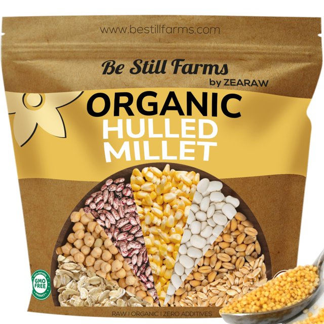 Organic Hulled Grain OIF8 (2.8lb) Be Still Farms Seeds Bulk Great