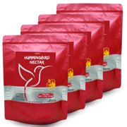 Organic Hummingbird Nectar Powder   4-Pack 8oz Each   Dye-Free, Preservative-Free Bird Food Mix   Natural Concentrate for Outdoor Feeders