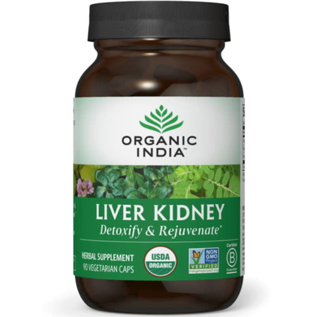 Organic Herbal Liver and Kidney Detox Supplement, 90 Capsules