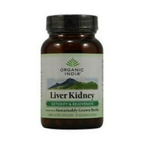 ORGANIC INDIA Liver Kidney Herbal Supplement 90 Vegetarian Capsules
