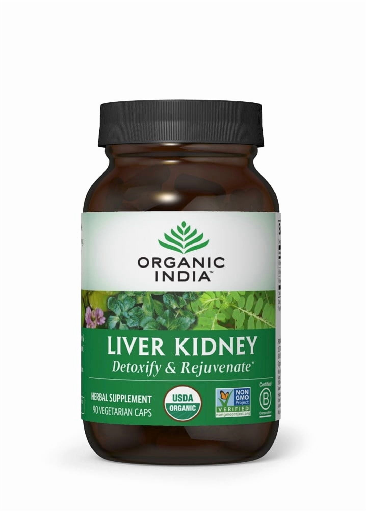 Organic India Liver Kidney Detoxify and Rejuvenate -- 90 Vegetarian