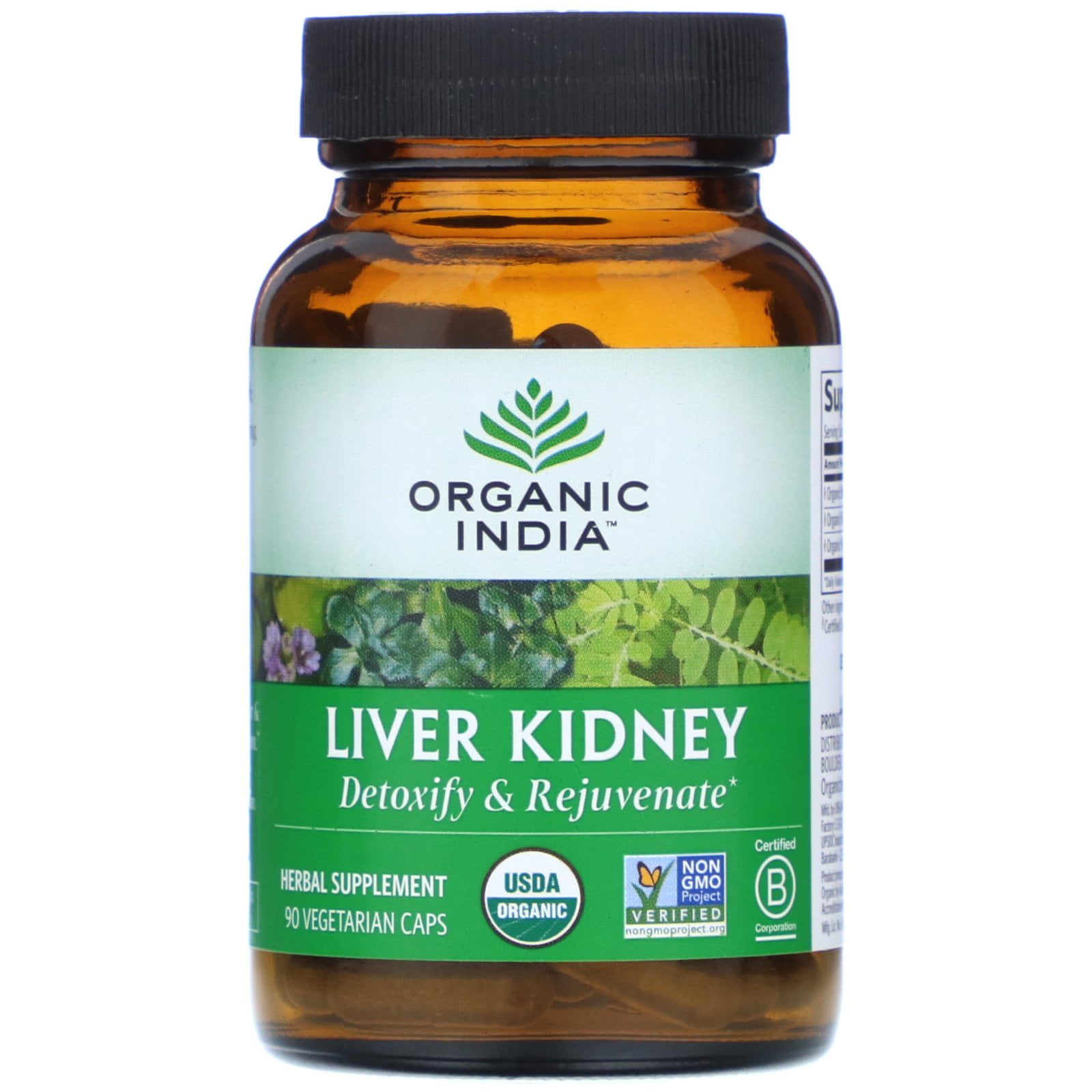 Organic India Liver Kidney Herbal Supplement - Detoxify & Rejuvenate ...