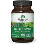 Organic India Liver Kidney Herbal Supplement - Detoxify & Rejuvenate, USDA Certified Organic, Non-GMO - 90 Capsules 90 Count (Pack of 1)