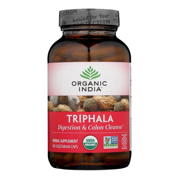 Organic India Triphala, Digestion & Colon Cleanse - 1 Each - 180 VCAP