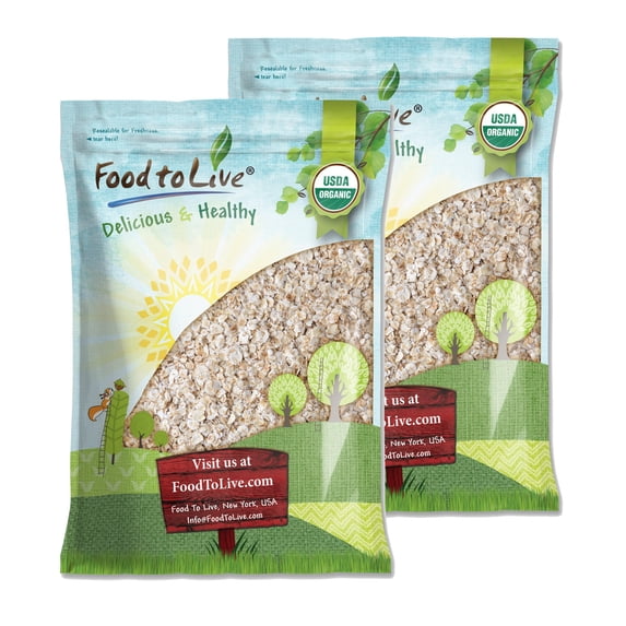 Organic Instant Rolled Oats, 14 Pounds – Ready in 1 Minute Non-GMO Whole Grain Oatmeal. Good Source of Fiber and Protein. Great Quick Cook and Overnight Oats for Nutritious Breakfast