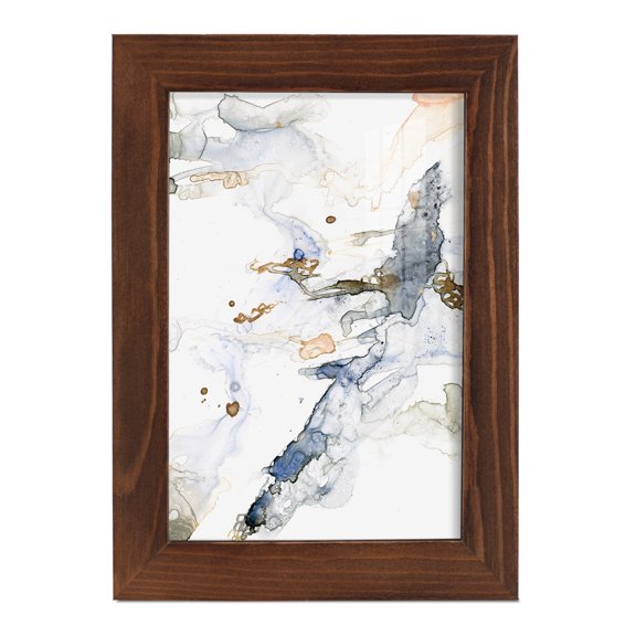 Organic Interlace I -Framed Print w/glass-Chestnut