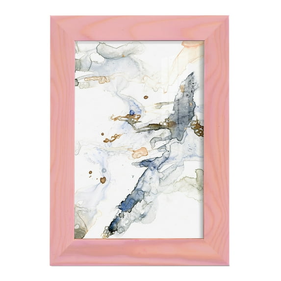 Organic Interlace I -Framed Print w/glass-Sunset Pink