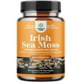 thumbnail image 1 of Irish Sea Moss Capsules - Sea Moss and Bladderwrack Capsules with Burdock Root Superfood Blend for Immune Support Heart Health Fertility Joint Health and Thyroid Support for Women and Men, 1 of 10