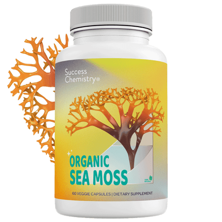 Success Chemistry Organic Irish Sea Moss Supplement Capsules For Super Immune Support with Organic Irish Moss for Adults - 60 Capsules