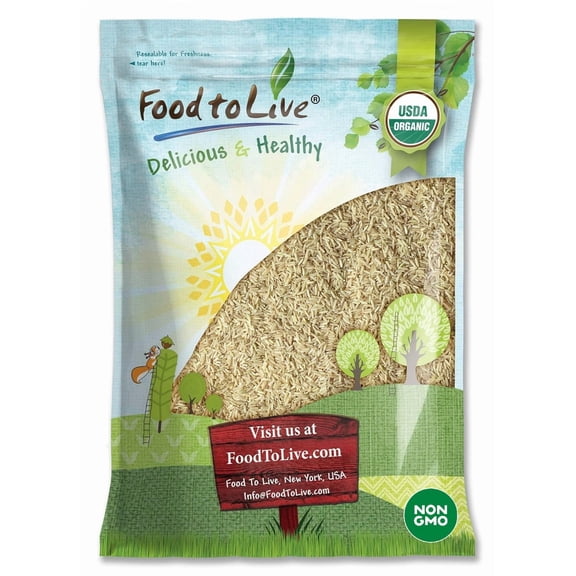 Organic Jasmine Brown Rice, 15 Pounds  Non-GMO, Raw, Vegan, Kosher  by Food to Live