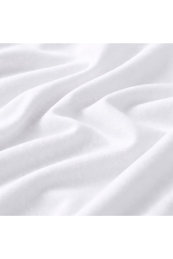 Organic Jersey Knit Fabric by The Yard | Cotton Knit Fabric by The Yard | Tshirt Fabric by The Yard | Cotton Jersey Fabric | 60 Inches Wide | 2 Yards White Cotton Jersey Fabric by FabricLA