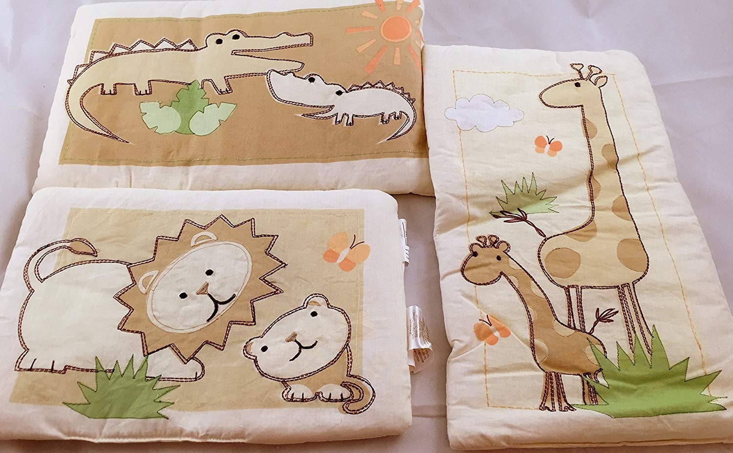 Organic Jungle Neutral Wall Hangings - 100% Organic Cotton - Walmart.com - Organic Cotton Wall Hangings