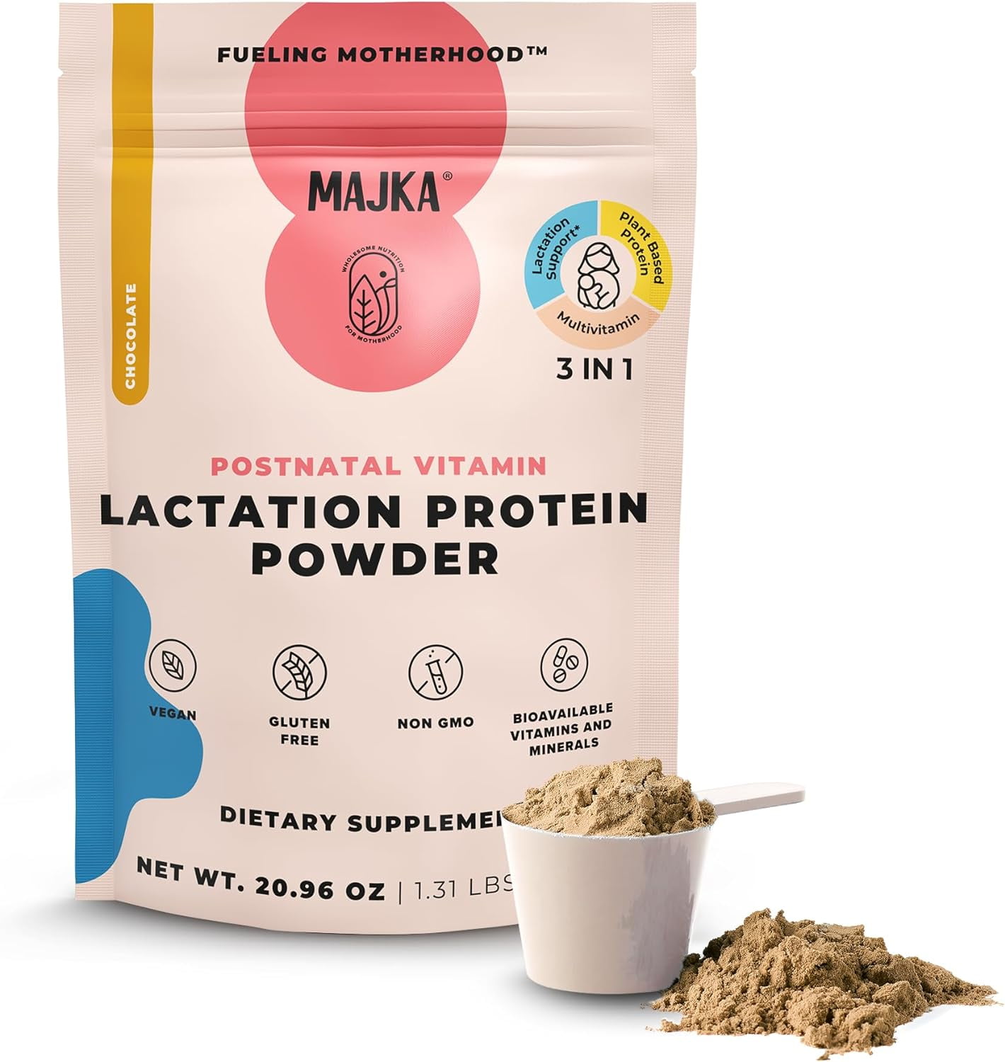 Organic Lactation Protein Powder & Complete Postnatal Vitamin for