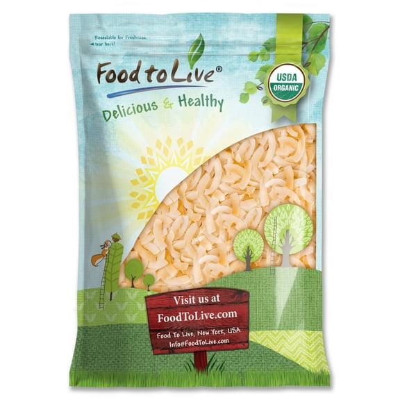 Organic Large Toasted Coconut Chips, 3 Pounds  Non-GMO, Kosher, Vegan  by Food to Live