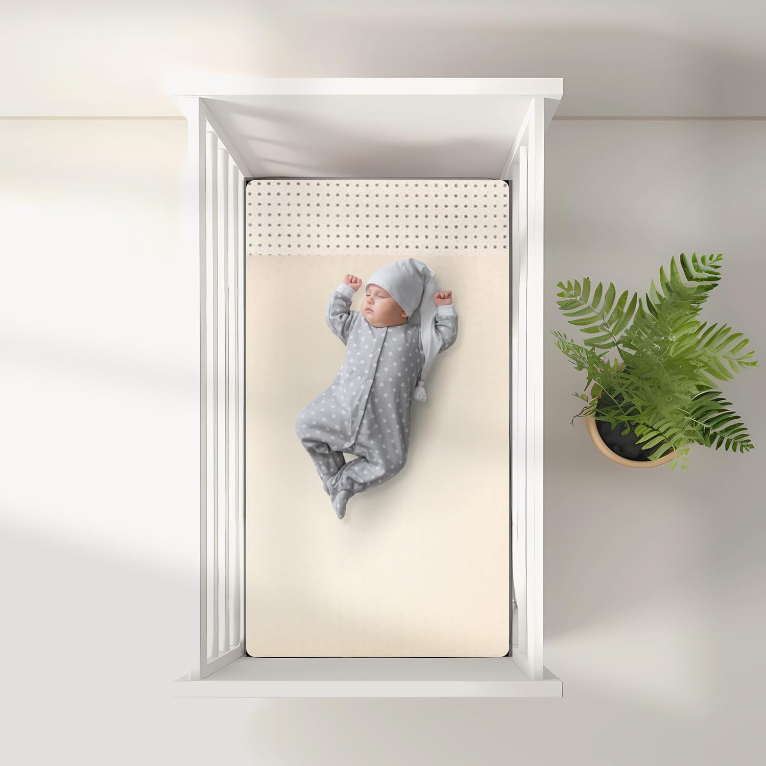 Organic Latex Baby Cradle Mattress Topper With Wool Cover Made In 2