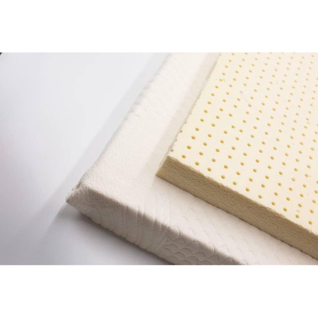 Organic Latex Mattress Topper With Cotton Removable Cover Made In (2