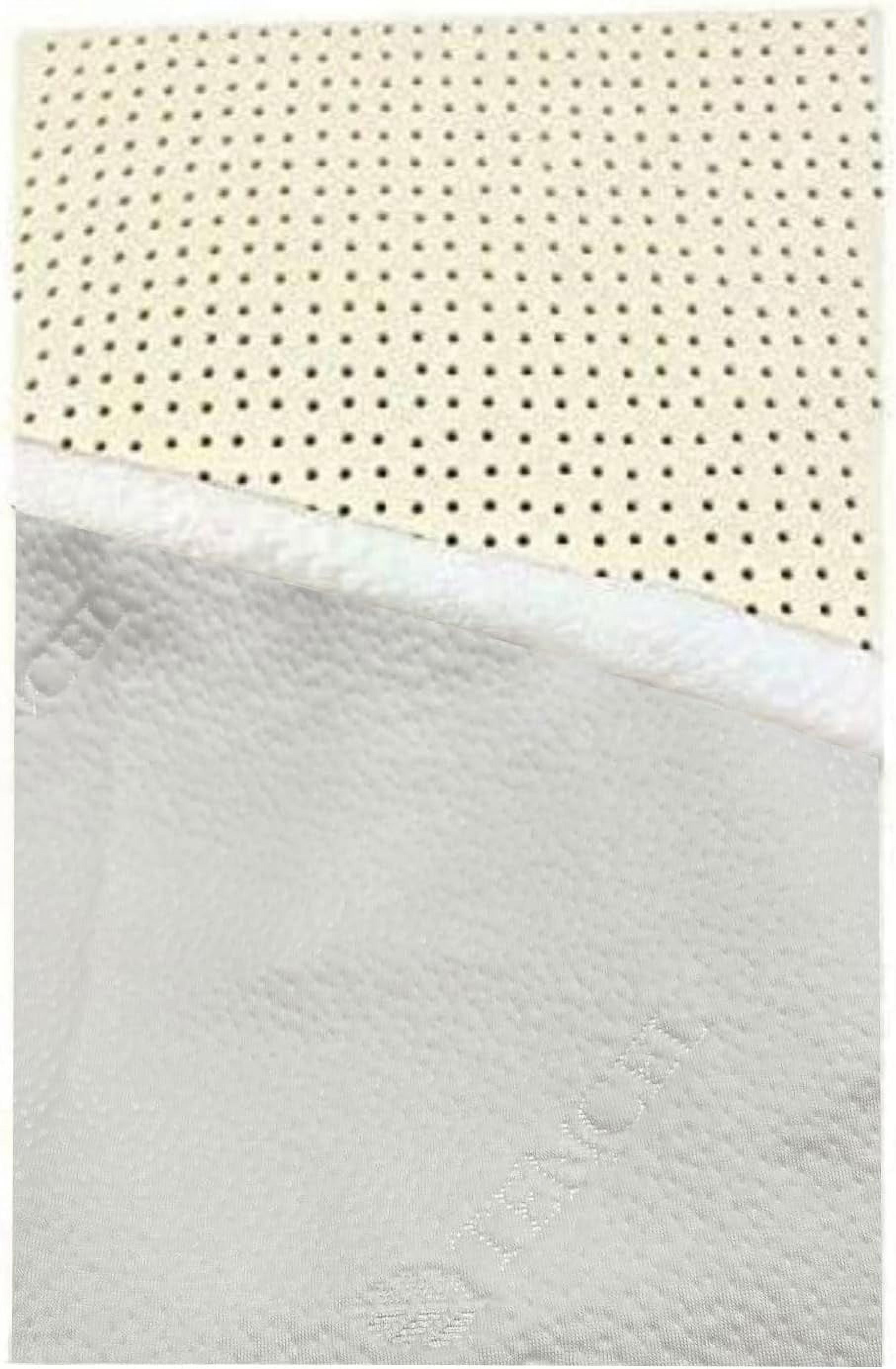 Organic Latex Mattress Topper With Tencel Removable Cover Made In (2 Inches Queen, Soft