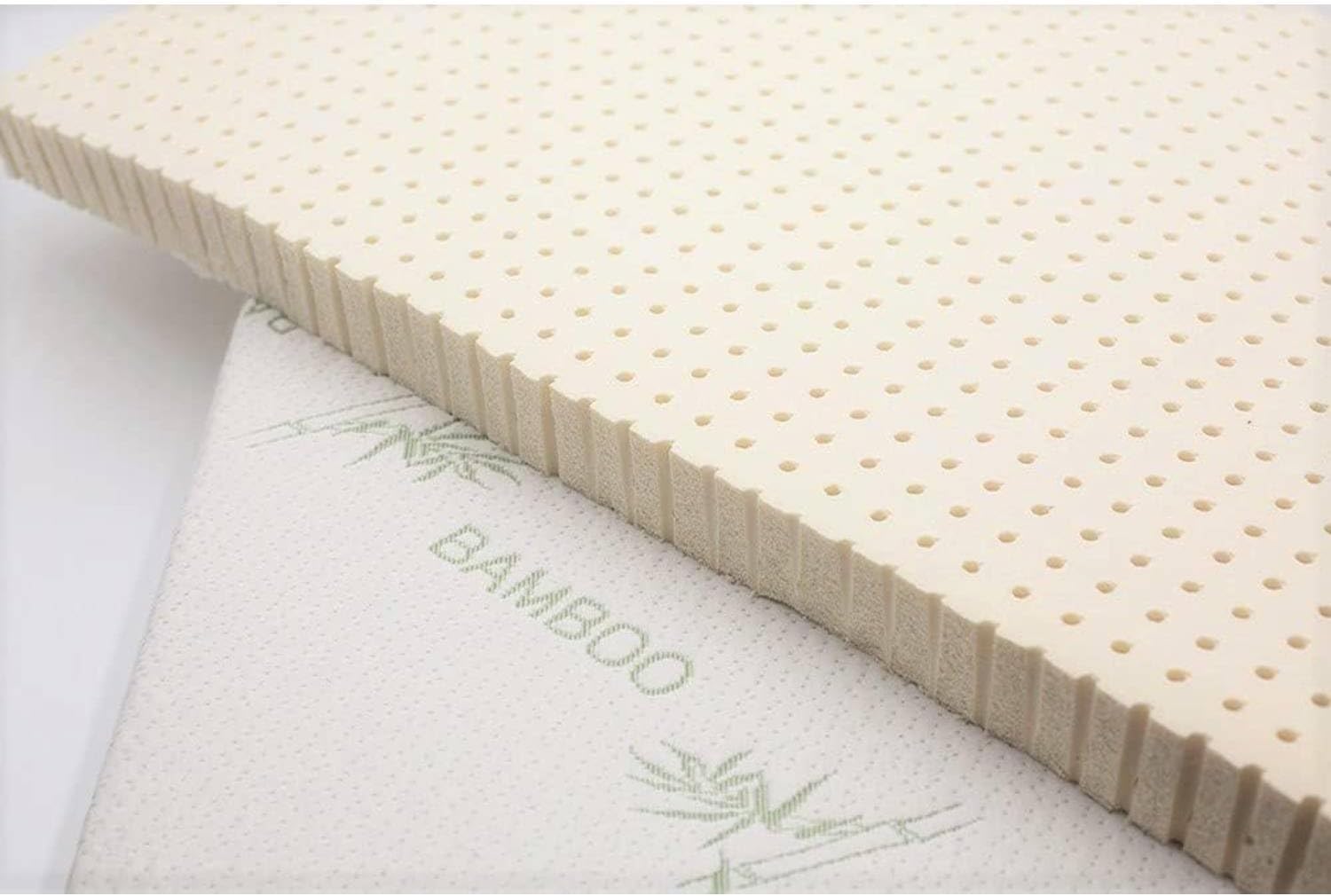 Organic Latex Mattress Topper With Tencel Removable Cover Made In (2 Inches Cal King, Medium