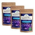 thumbnail image 1 of Organic Lavender Sapphire Blue Herbal Tea - Natural Rich Source of Antioxidants, Wellness Boost. Loose Leaf Freshly Picked from France, Caffeine Free - 4 Oz (3-Pack), 1 of 9