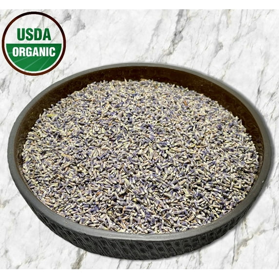 Organic Lavender flower Buds, 16 oz | Ultra quality with strong blue color | Dried Lavender flower | Meditation | Tea | Flower | Herbal | Healing